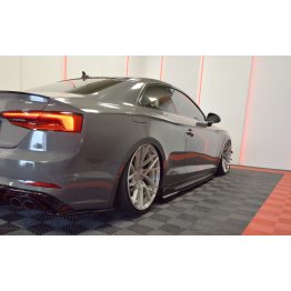Накладки сплиттеры на пороги на Audi S5 B9